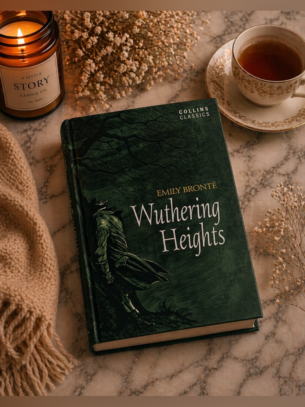 Collins Classics Wuthering Heights by Emily Brontë - Deep Green Hardcover